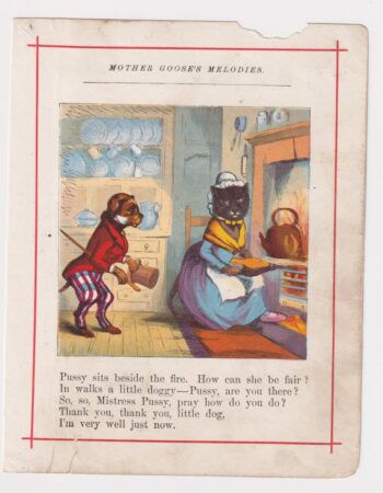Vintage print from Mother Goose’s Melodies, 1890 ca.