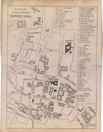 Antique Map, British Association Oxford 1860