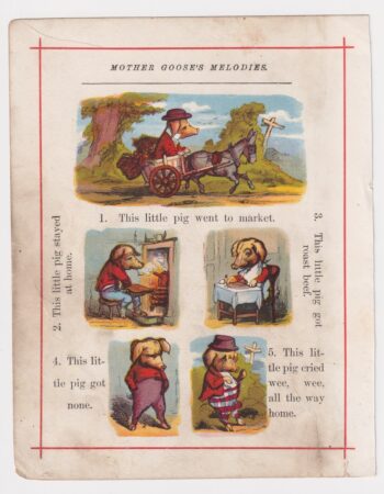 Vintage print from Mother Goose’s Melodies, 1890 ca.