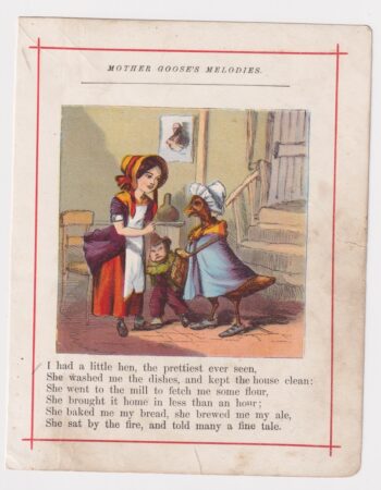 Vintage print from Mother Goose’s Melodies, 1890 ca.