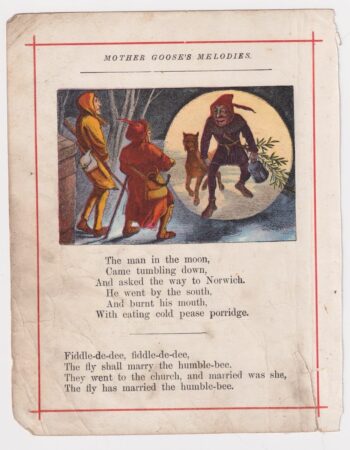 Vintage print from Mother Goose’s Melodies, 1890 ca.