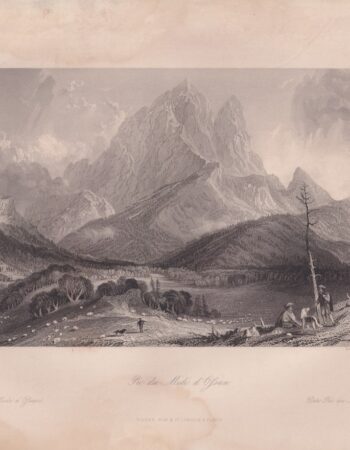 Antique Engraving Print, Pic du Midi d'Ossau, 1835