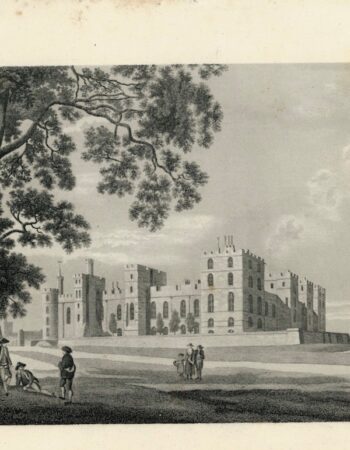 Antique Engraving Print, The Castle, 1840 ca.
