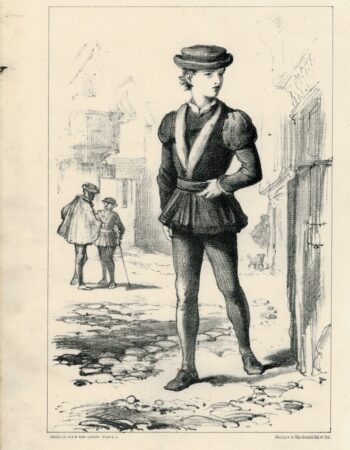 Antique Print, A City Apprentice, 1875