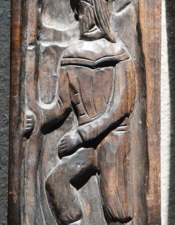 Antique Handmade Wooden Panel