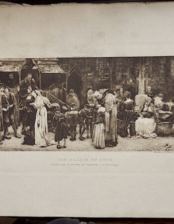 Antique Print, The Elixir of Love, 1880