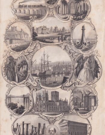 Antique Engraving Print, Frontispiece, 1840 ca.