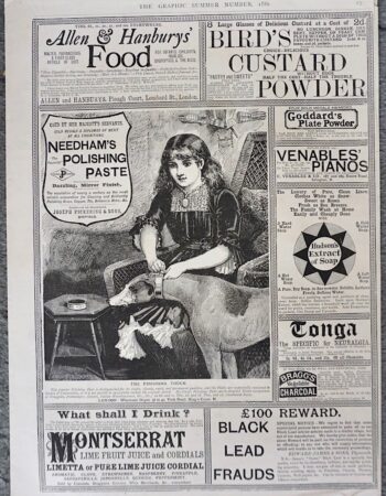 Antique Print from The Graphic Summer number 1886