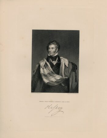 Antique Engraving Print, Thomas Philip Weddell Robinson, Earl the Grey, 1844
