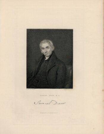 Antique Engraving Print, Samuel Drew, M.A. 1845