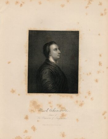 Antique Engraving Print, Mark Akenside, 1844