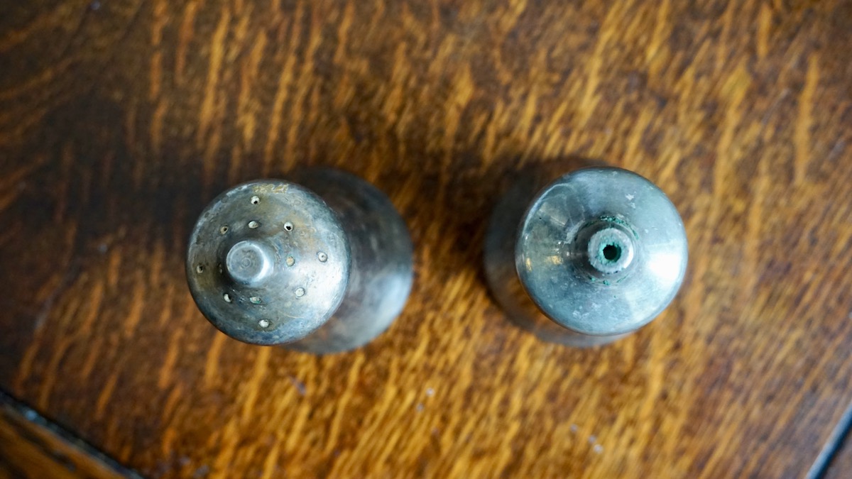 Antique Sheffield England E.P.N.S.A1, Salt and Pepper Pots