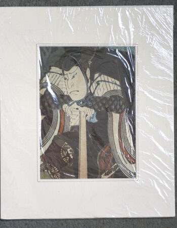 Antique Print, Samurai, 1870 ca.