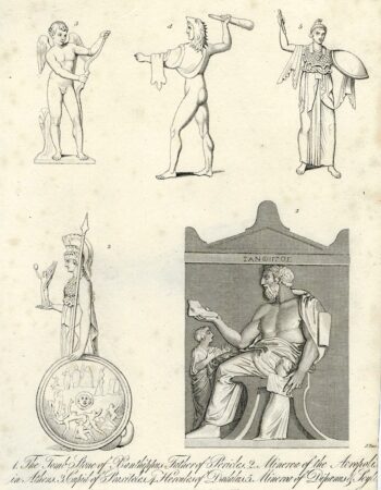 Antique Engraving Print, Sculpture, 1827