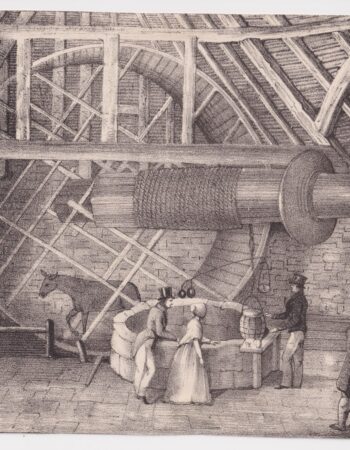 Antique Print, The Mill, 1860 ca.