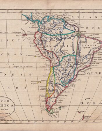 Antique Map, South America from the best Authorities, 1807