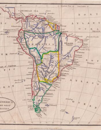 Antique Map, South America from the best authorities, 1807