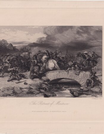 Antique Engraving Print, The Retreat of Montrose, 1840