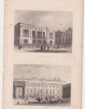 Antique Engraving Print, Trinity House; The Mint, 1851