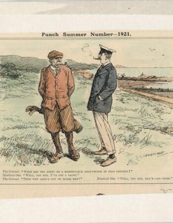 Vintage print, Punch Summer Number, 1921 by Leonard Raven-Hill