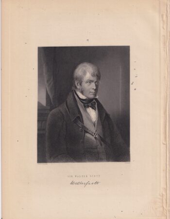 Antique Sir Walter Scott Portrait