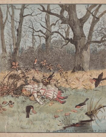 Antique Print The Babes in the Wood Randolph Caldecott 1879 Victorian Illustration