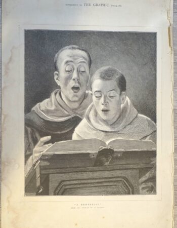 A Rehearsal – Antique Print from The Graphic (1882)