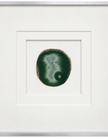 Framed Green Natural Geode – 29 cm